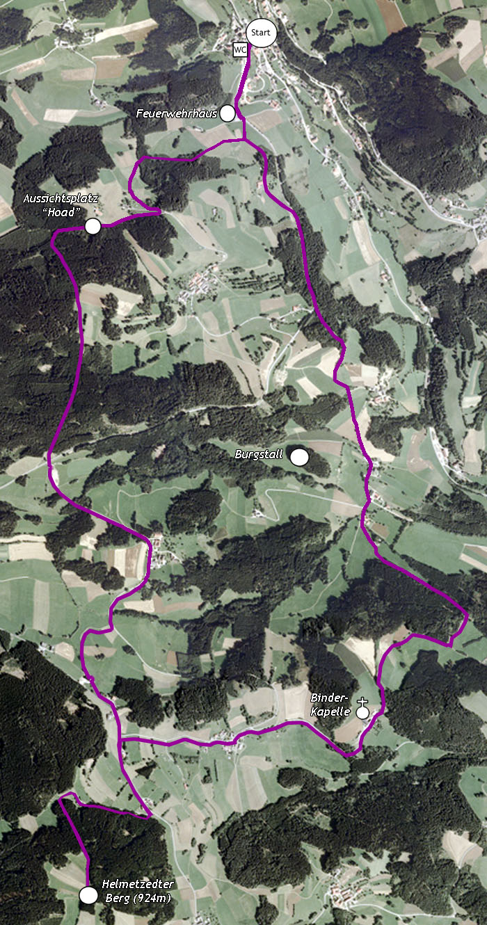 Karte Hi 8 -  "Panorama-Weg"