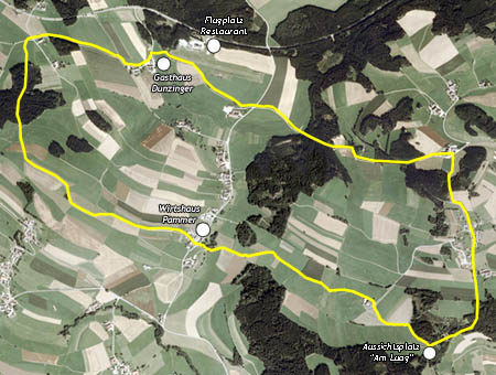 Karte RBW - "Rundblicke-Weg"